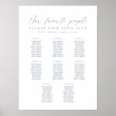 8 Tafels Onze favoriete Mensen Zittingkaart Poster (Voorkant)