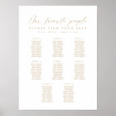 8 Tafels Onze favoriete Mensen Zittingkaart Poster (Voorkant)