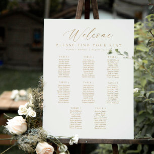 8 Tafels Welkom Zitplaats Chart Poster