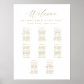 8 Tafels Welkom Zitplaatskaart Poster (Voorkant)