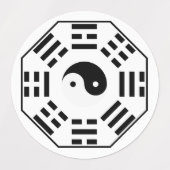 8 trigram - Yin Yang - Feng Shui Labels (Design 1)