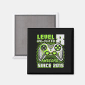 8 Unlocked Geweldige 2015 Videospel 8e Verjaardag Magneet (Voorkant / Achterkant)