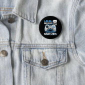8 Unlocked Geweldige 2015 Videospel 8e Verjaardag Ronde Button 5,7 Cm (In situ)