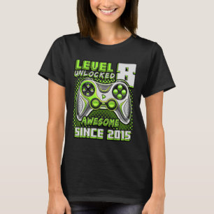 8 Unlocked Geweldige 2015 Videospel 8e Verjaardag  T-shirt