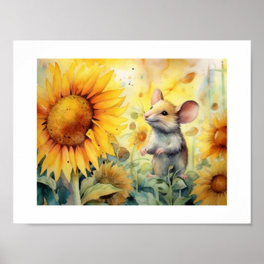 8 van 17 Zonnebloementuin Miceville Poster (Voorkant)