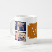 8 vierkante fotocollage Instagram-frames Koffiemok (Voorkant links)