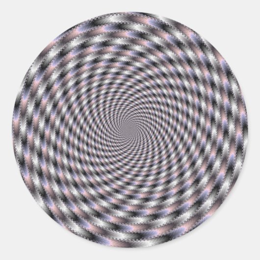 8 Vodkas te veel - fractal Ronde Sticker (Voorkant)