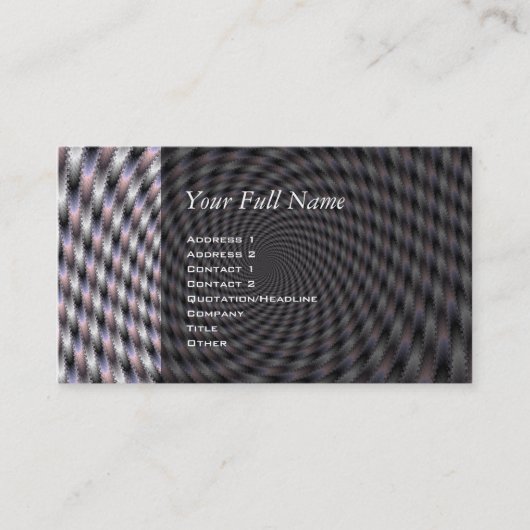 8 Vodkas te veel - fractal Visitekaartje (Voorkant)