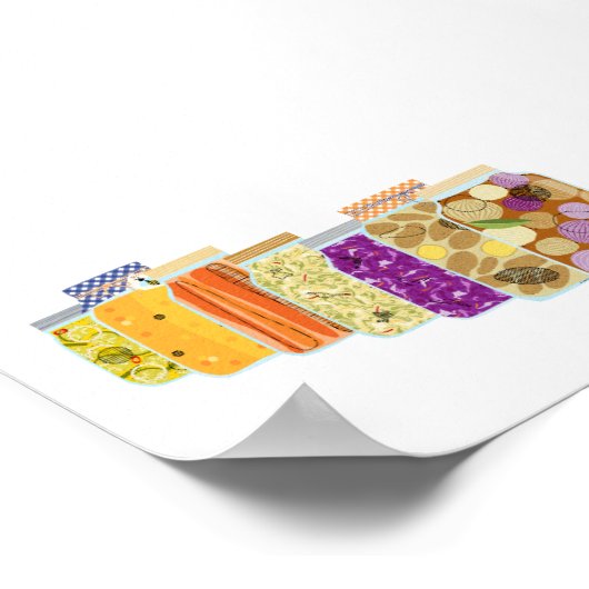 #8 Voedselconservenpotten Poster (Hoek)