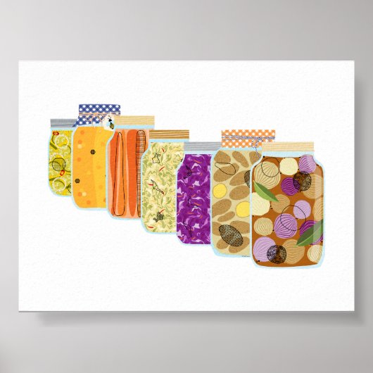 #8 Voedselconservenpotten Poster (Voorkant)