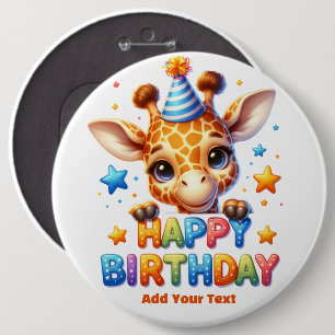 #8 Voeg uw tekst toe /Gefeliciteerd met je verjaa Ronde Button 6,0 Cm