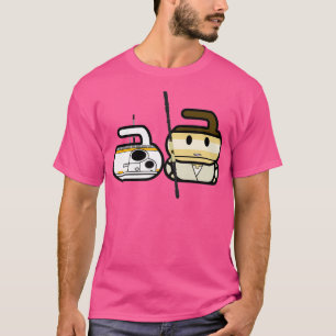 8 Voer het Scavenger Curling Rockers in T-shirt