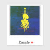 8 voet, geen genade sticker (Vel)