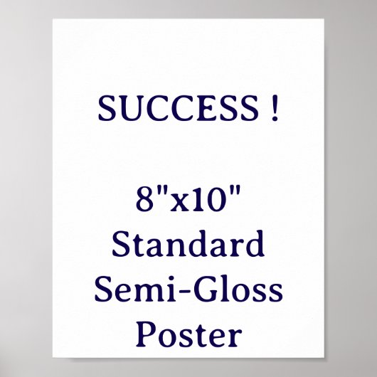 8"x10" Standaard Halfglans Poster (Voorkant)