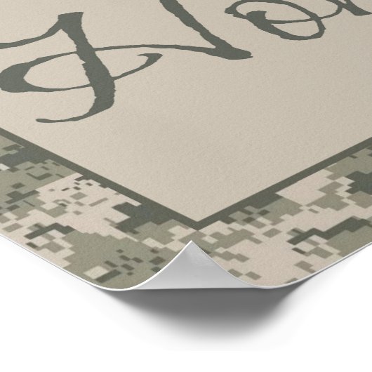 8 x30-inch thuisbasis: ARMY stuurt ons Wall Art De Poster (Hoek)