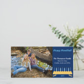 8 " x4" Chanoeka Photocard Feestdagenkaart (Staand voorkant)