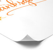 8 x 10 afdrukbaar - Happy Thanksgiving Poster (Hoek)