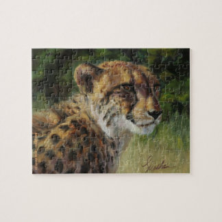 8 x 10-inch Cheetah Puzzle Legpuzzel