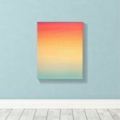 8 x 10 inch Moderne Rainbow Sky Red Yellow Blue Canvas Afdruk (Insitu (Houten vloer))