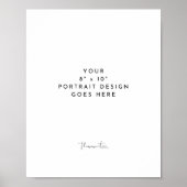 8 x 10-inch portret, verticaal Sjabloon Poster (Voorkant)