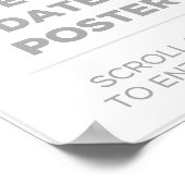 8 x 10 inch Poster speciale datums (Hoek)