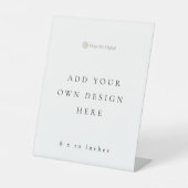 8 x 10 inch Staande Tafelteken Reclamebord Met Voetstuk (Voorkant)