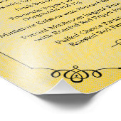 8 x 10  Linen Table Menu voor Framing Foto Afdruk (Hoek)