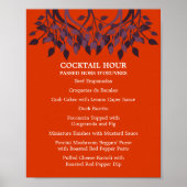 8 x 10 Menu Cocktail-tabel voor Framing Poster (Voorkant)