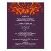 8 x 10 Menu Tabeldiner voor het ontwerpen Foto Afdruk (Voorkant)