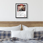 8 x 10 Pet Memorial Poem Dog Foto Canvas Afdruk (Insitu (Slaapkamer))