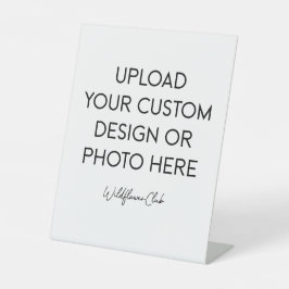 8" x 10" Plastic Pedestal Stand Sign Reclamebord Met Voetstuk