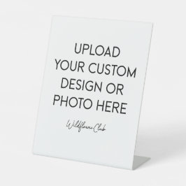 8" x 10" Plastic voetstukstandaard bord Reclamebord Met Voetstuk