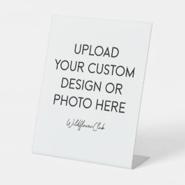 8" x 10" Plastic voetstukstandaard bord Reclamebord Met Voetstuk