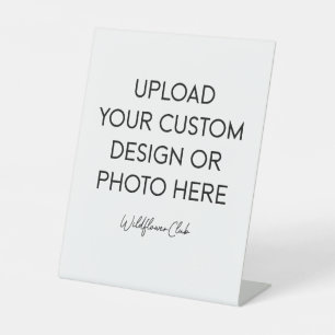 8" x 10" Plastic voetstukstandaard bord Reclamebord Met Voetstuk
