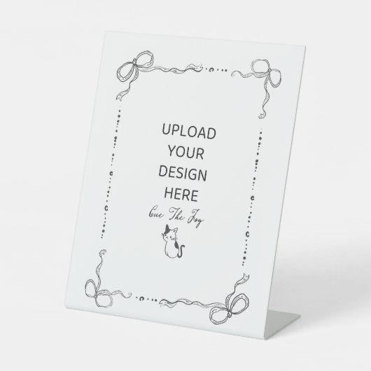 8 x 10" reclamebord met voetstuk (Voorkant)