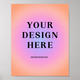 8 x 10 verticale gedrukte kunst poster