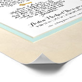8 x 20 Een gezond kind bouwen, Parchment Aqua Blue Poster (Hoek)