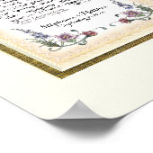 8 x 20 Om een blijvende liefde op te bouwen Crème  Poster (Hoek)