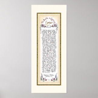 8 x 20 Om een blijvende liefde op te bouwen Crème  Poster
