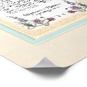 8 x 20 Om een blijvende liefde op te bouwen Crème Poster (Hoek)