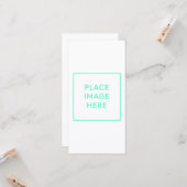 8" x 4" platte wenskaart kaart (Voorkant / Achterkant in situ)