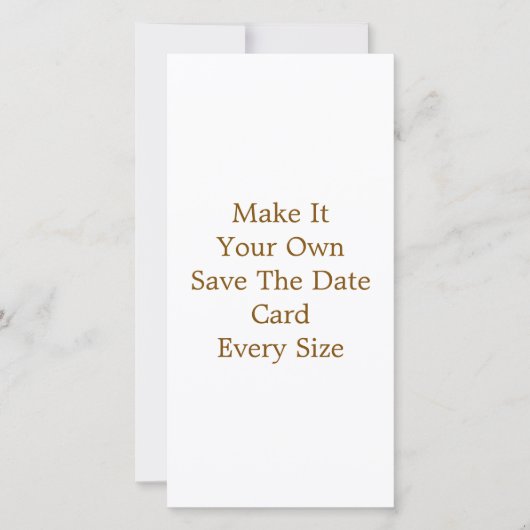 8" x 4" Save The Date Kaart (Voorkant)