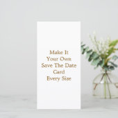 8" x 4" Save The Date Kaart (Staand voorkant)
