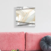 8 x 8" Sandy Tornado Trend Abstracte Art Beige Canvas Afdruk (Insitu (Woonkamer))