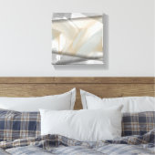 8 x 8" Sandy Tornado Trend Abstracte Art Beige Canvas Afdruk (Insitu (Slaapkamer))