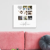 8 x FOTO COLLAGE Passen getrouwd Persoonlijke WEDI Canvas Afdruk (Insitu (Woonkamer))