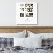 8 x FOTO COLLAGE Passen getrouwd Persoonlijke WEDI Canvas Afdruk (Insitu (Slaapkamer))