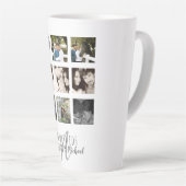 8 x FOTO COLLAGE Passen getrouwd Persoonlijke WEDI Latte Mok (Rechterhoek)