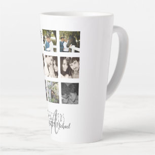 8 x FOTOCOLLAGE Nieuwgehuwden Persoonlijke HUWELIJ Latte Mok