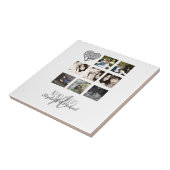 8 x FOTOCOLLAGE Pasgetrouwden Persoonlijke HUWELIJ Tegeltje (Zijkant)